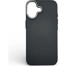 Brabus iPhone 17 Uyumlu Magsafe Destekli Ultra Slim Kevlar Desenli Sert Kılıf