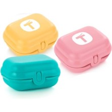 Feyza Design Eko Istiridye Mini Taşıma Kabı 3'lü Set, Şık ve Kullanışlı Tasarım