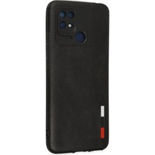 Azrlya Newface Xiaomi Redmi 10C Kılıf Loop Deri Silikon - Siyah