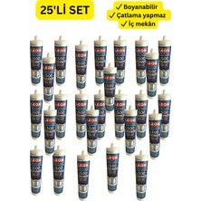 Leon Silikonize Mastik Beyaz 280 Ml/ 500 gr – 25'li