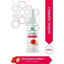 Human Care Ağız Spreyi - Çilek & Mentol - Bitkisel Içerikli Ağız Kokusu Önleyici Ferahlatıcı