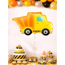Parti Adresi Kamyon Folyo Balon – Inşaat & Iş Makinesi Doğum Günü Konsepti parti Balonu 65 cm