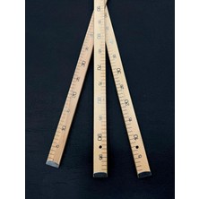 Tansel Tuhafiye Ahşap Terzi Cetveli 1 Metre