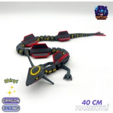 Neptune3D #0384 Shiny Rayquaza Hareketli Pokemon Figürü (Standsız)