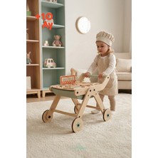 Mamatoyz Trio Chef  | Yürüteç Yürüme Yardımcısı | Aktivite Masası Ahşap Chef Versiyonu