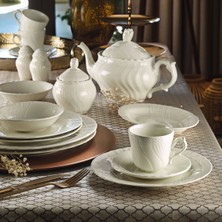 Evaliza Caserta Platin 36 Parça 6 Kişilik Kahvaltı Takımı