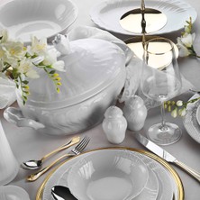 Evaliza Caserta White 60 Parça 12 Kişilik Yemek Takımı