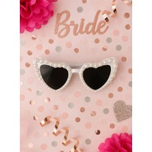 Parti Adresi Incili Kalp Çerçeveli Parti Gözlüğü Bekarlığa Veda Partisi Gözlük