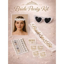 Parti Adresi Bride To Be Parti Seti Bekarlığa Veda Partisi Set Beyaz Altın