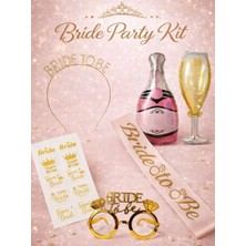 Parti Adresi Bride To Be Parti Seti Bekarlığa Veda Partisi Set Pembe Rose Altın