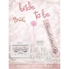 Parti Adresi Bride To Be Rose Gümüş Bekarlığa Veda Partisi Seti 