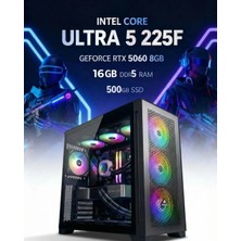 Intelcore Ultra5 225F Geforce RTX5060 8GB16G Ddr5 500GBSSD