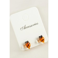 Renklime Arı Cam Küpe