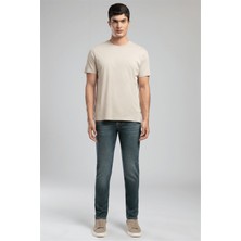 Lee Cooper Jagger Erkek Slım Straıght Dar Kesim Normal Bel Düz Paça Jean Pantolon Mavi