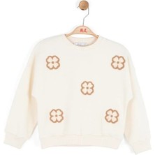 Nk Kids Kız Çocuk Çiçek Sweat NK-39502