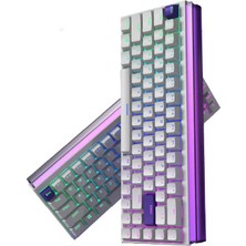 Silabor K68 Pro Rgb Kablolu Mekanik Oyuncu Klavyesi Beyaz Renk Kırmızı Switch 68 Tuş 1,5 Metre Kablo