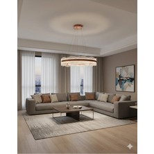 Light House 2 Daireli Akrilik Modern Sarkıt Salon Avizesi