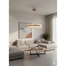 Light House 2 Daireli Akrilik Modern Sarkıt Salon Avizesi