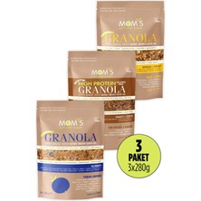 Mom's Natural Foods 3'lü Granola Muz 280 G / Y.Mer 280G / YerF 280G