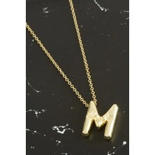 Renklime M Harfli Balon Kolye