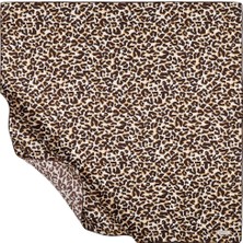 İpekevi Ipekevi Twill Ipek Eşarp - Leopar Desenli - Kahve