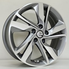 LJA-A0010-10 7.0X17" 5X114.3 ET45 67.1 Gun Machined 17 Inç Jant Takımı (4 Adet)