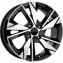LJA-GDY1677-02 7.5X17" 5X108 ET40 65.1 Black Diamond 17 Inç Jant Takımı (4 Adet)
