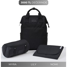 Lucina Lily Bebek Bakım Seti: Lily Anne Bebek Termal Bakım Çantası & Myra Organizer & Nomi Alt Açma Pedi