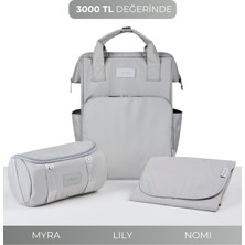 Lucina Lily Bebek Bakım Seti: Lily Anne Bebek Termal Bakım Çantası & Myra Organizer & Nomi Alt Açma Pedi