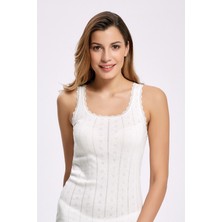 İlke Ilke 6'lı TRANSFERLI,JAKARLI,%100 Pamuk,esnek ve Rahat,geniş Askılı Kadın Atlet