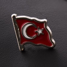 Renklime Ay Yıldız Yaka Rozet