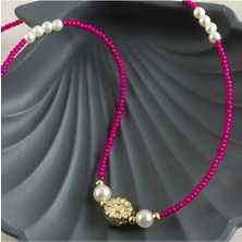 Renklime Inci Kum Boncuk Kolye