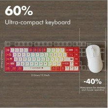 Miaxtreme AK680 Kablolu Red Switch Mekanik Klavye-Rainbow Aydınlatma Hot-Swap