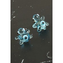 Renklime Kaplumbağa Cam Küpe