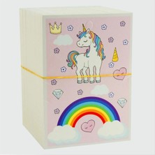 Renklime 3'lü Unicorn Bileklik Kartı