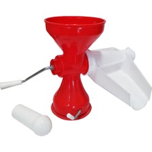 Cekar Store Plastik Süzgeçli - Hazneli Salça Makinesi  Metal Kollu Ev Yapımı Firesiz Pratik Kullanım BRKT-312007 (5324)