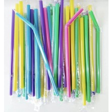 Renkli Körüklü Jelatinli Frozen Pipet 25 Adet – Tek Tek Paketli Hijyenik