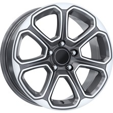 LJA AKD-ADY1526-04 6.5X16" 5X108 ET40 63.4 Gun Metal Diamond 16 Inç Jant Takımı (4 Adet)