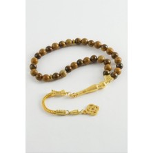 Zero Land Xmpdby Jasper Kaplangözü Doğaltaş Tesbih 8 mm - Kahverengi