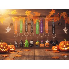 Mavi Concept Halloween Figürlü Lüx Silikon Anahtarlık – Halloween Figürlü Anahtarlık 1 Paket 8 Adet