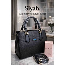 Naturel Kadın El ve Omuz Çantası Premium Tasarım Günlük Şık Model