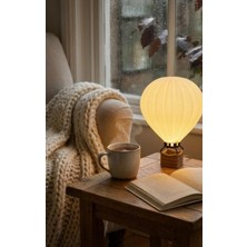 Helis Craft 3D Sıcak Hava Balonu Gece Lambası - Çocuk Odası ve Dekoratif Masaüstü Aydınlatma (25 Cm)