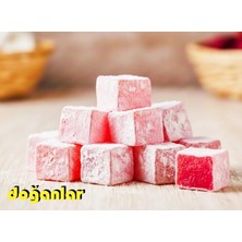 Doğanlar Gıda Güllü Lokum 1 kg Vegan-Helal-Jelatinsiz-Glütensiz Geleneksel Türk Lezzetinin En Zarif Hali