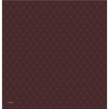 Bursa İpek Mürdüm Monogram Desen Ipek Pamuk Eşarp