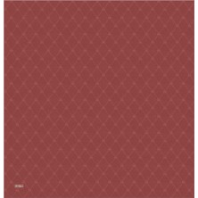 Bursa İpek Bordo Monogram Desen Ipek Pamuk Eşarp