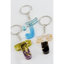 Renklime T Harfli Epoksi Anahtarlık