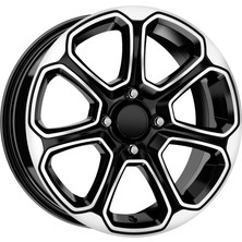 LJA AKD-ADY1525-02 6.0X15" 5X108 ET35 67.1 Black Diamond 15 Inç Jant Takımı (4 Adet)