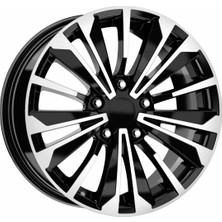 LJA-GDY1477-01 7.5X17" 5X114.3 ET45 67.1 Black Diamond 17 Inç Jant Takımı (4 Adet)