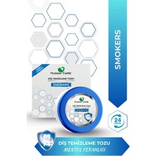Human Care Diş Beyazlatma Tozu - Smokers Mentollü Diş Temizleme Tozu - Beyazlatıcı Etkili