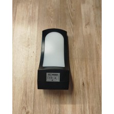 15W Siyah Kasa Günışığı Plastik Duvar Tipi Bahçe Armatürü Dış Mekan Superb Horoz
